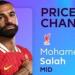 ارتفاع سعر محمد صلاح في فانتازي الدوري الإنجليزي