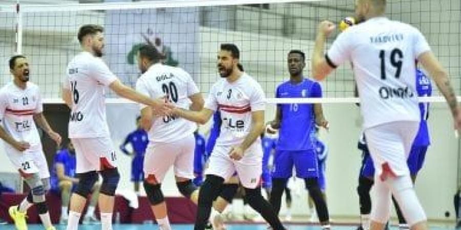 الزمالك يهزم سموحة 3 - 1 فى خامس جولات الدور الثانى بدورى رجال الكرة الطائرة